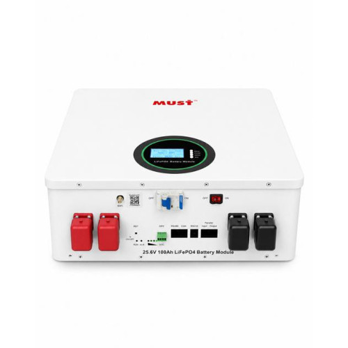 Акумуляторна батарея Must LiFePO4 LP16-24100 25.6V 100Ah, 2,56kWh, BMS50A@4S, 6000 cycles