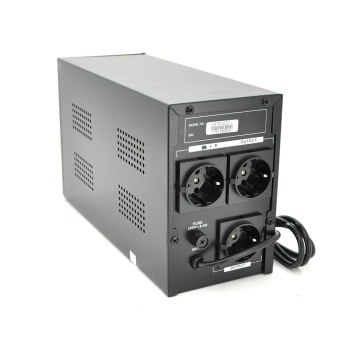 ИБП Ritar  E-RTM1200 (720W) ELF-L, LED, AVR, 3st, 3xSCHUKO socket, 2x12V7Ah, metal Case Q2 (405*195*285)   10.2 кг (340*120*190)