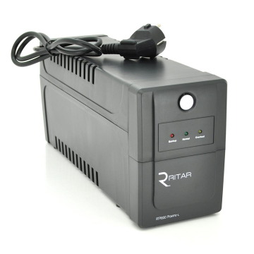 ИБП Ritar  RTP600 (360W) Proxima-L, LED, AVR, 2st, 2xSCHUKO socket, 1x12V7Ah, plastik Case ( 340 х 140 х 205 ) 4,46 кг  Q4