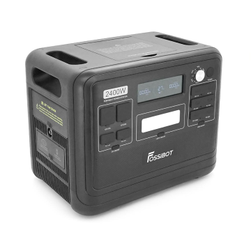 Портативна зарядна станція FOSSiBOT F2400, 2200W/2048Wh LiFePO₄, MPPT 500W max, XT60-12V/25А, 2xDC5521-12V-3A, CarPort-12V-10A, 2xAC20