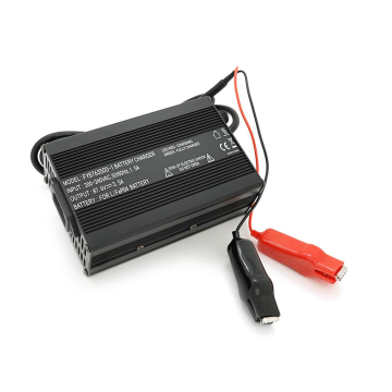 Зарядний пристрій для акумуляторів LiFePo4 72V(87,6V),24S,3,5A,+ крокодили,135x90x50mm, 0,6 кг