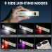 Фонарь YEMAO YM-M28 2XPL+COB(White+Red)+UV, Li-Ion аккумулятор, ЗУ Type-C, клипса