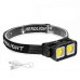 Ліхтар налобний K372/L-31-2COB(white+red), Motion Sensor, Li-Ion акумулятор, індикація заряду, ЗУ Type-C, Box оптом