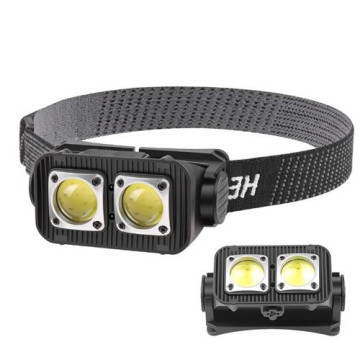 Ліхтар налобний K372/L-31-2COB(white+red), Motion Sensor, Li-Ion акумулятор, індикація заряду, ЗУ Type-C, Box оптом