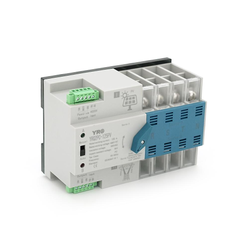 Автомат введення резерву (АВР) чотириполюсний YRQ2PC-125PV, 400V/125A на DIN-рейку для інверторів