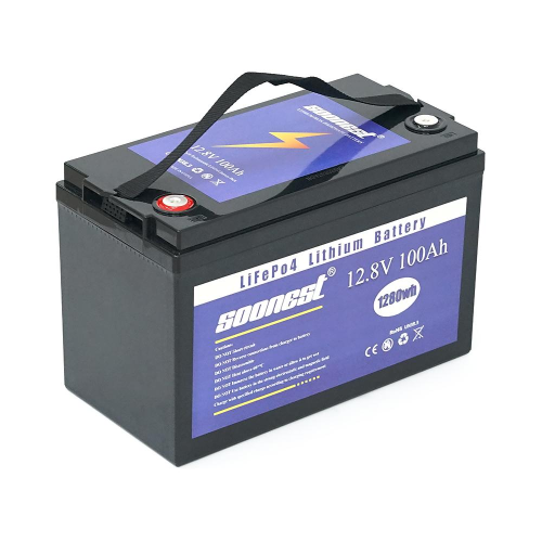 Аккумуляторная батарея SOONEST LiFePO4 12,8V 100Ah,(50/100A), 0°C до 50°C, винт M8, 260х168х234 мм. 11.5 кг