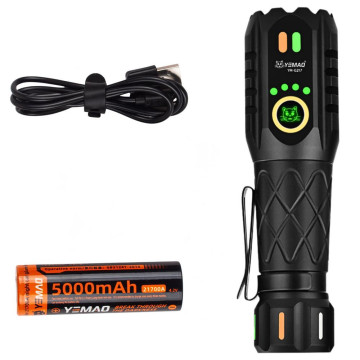 Тактический фонарь YEMAO YM-G217, 2000LM, аккумулятор 21700 (5000 mAh)