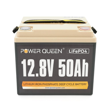 Акумулятор LiFePO4 Power Queen 12.8V 50Ah 640Wh, BMS 50A, 198*166*170мм