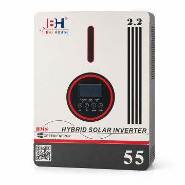 Гібридний інвертор BIG HOUSE SP-2200, 2200VA, 1800W, 12V, струм заряду 60A, MPPT (80А, 55-450 Vdc), 290х367х111