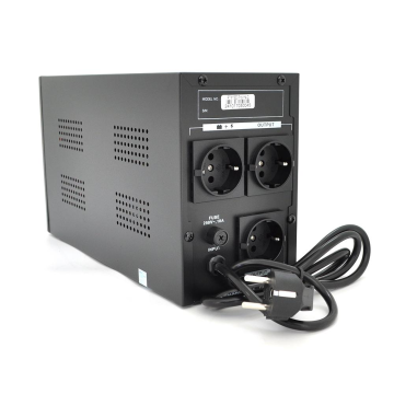 ИБП Ritar  RTM1500 (900W) Proxima-D, LCD, AVR, 3st, 3xSCHUKO socket, 2x12V9Ah, metal Case (350х120х190)- Q2