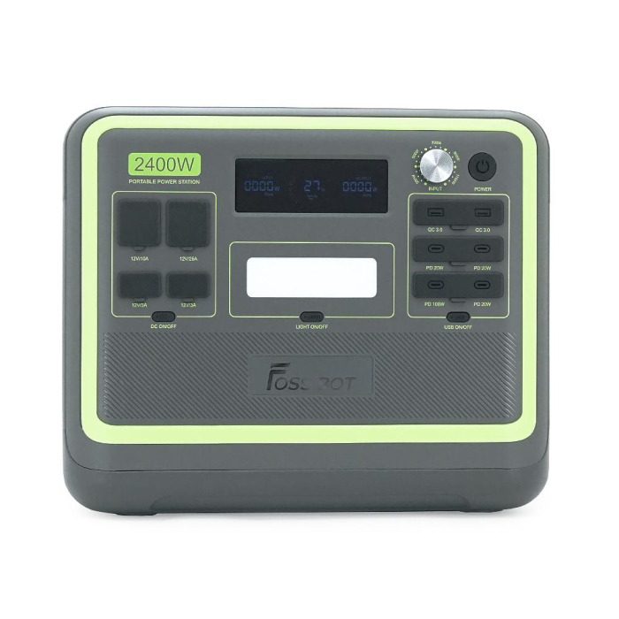 Портативная зарядная станция FOSSiBOT F2400, 2200W/2048Wh LiFePO₄, MPPT 500W max, XT60-12V/25А, 2xDC5521-12V-3A, CarPort-12V-10A, 2xAC230V, 2xUSB-A-18 Портативная зарядная станция FOSSiBOT F2400, 2200W/2048Wh LiFePO₄, MPPT 500W max, XT60-12V/25А, 2xDC5521-12V-3A, CarPort-12V-10A, 2xAC230V, 2xUSB-A-18