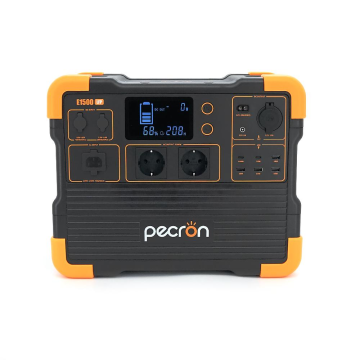 Power station Pecron E1500LFP APP Control, 1536/2200Wh LiFePO4, MPPT VOC 32-95, DC12V-5A, XT60-12V-30A, 2хAC 220, 4xUSB-18W, 2хUSB-C(100W)