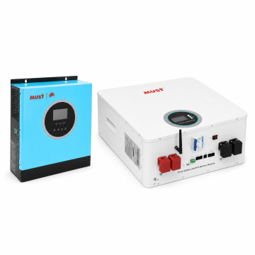 Комплект резервного живлення MUST PV18-3524ECO 3.5кВт + MUST LiFePO4 LP16-24320 25.6V 320Ah (8.19 кВт·год)