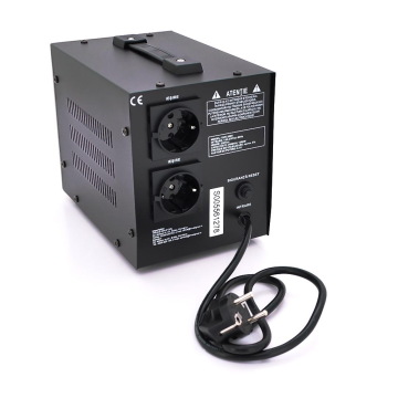 Стабилизатор напряжения релейный Conter SVR-2000VA/1500W однофазный, напольного монтажа, LED дисплей, DC150-270V, AC230±8%, 2*Shuko, Q4