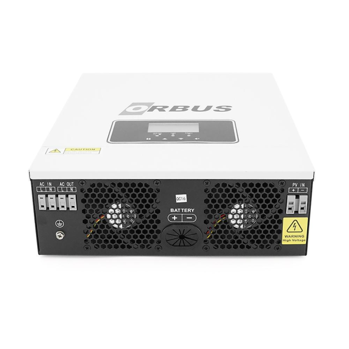 Гібридний інвертор ORBUS ORB-1.6KW, 2000VA/1600W, 12V. струм заряду 20-60А, MPPT 30~400 В, WIFI, 357*273*95мм, 4.6кг Гібридний інвертор ORBUS ORB-1.6KW, 2000VA/1600W, 12V. струм заряду 20-60А, MPPT 30~400 В, WIFI, 357*273*95мм, 4.6кг