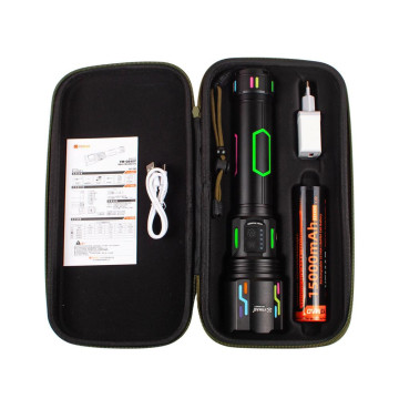 Дальнобойный фонарь YEMAO YM-G640Y, 4000LM, аккумулятор 33140 (15000 mAh), чехол, блок питания