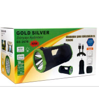 Світлодіодний акумуляторний ліхтар прожектор Gold Silver GS-2677 оптом
