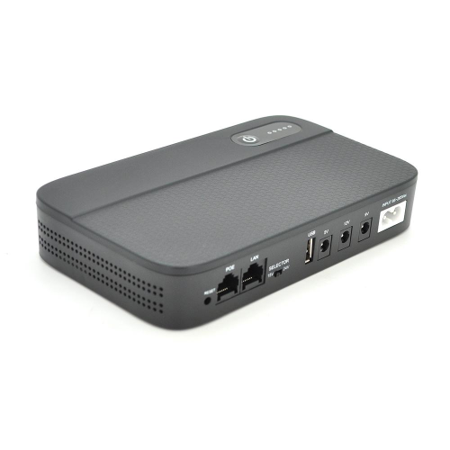 ИБП UPS-18W DC1018P YT45391 для роутеров/коммутаторов/PON/POE-430, 5//9/12V, 1A, 10400MAh(4*2600MAh), Black, BOX