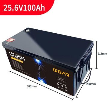 Акумуляторна батарея GEAR LiFePo4 25.6 вольт/100ампер * год (2560 ват * год)