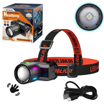 Ліхтар налобний NIGHT VISION FLUORESCENCE KX-1832-TG, Motion Sensor, Li-Ion акумулятор, індикація заряду, ЗУ оптом