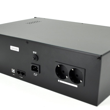ДБЖ Ritar RTO-1500-LCD (900W), LCD, AVR, 3st, 2xSCHUKO socket, 2x12V9Ah, метал Case Q1 (480(440)*315*130)