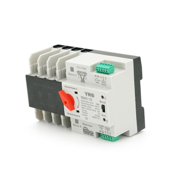 Автомат ввода резерва (АВР) четырехполюсный YRQ2PC-125, 400V/125A на DIN-рейку для генераторов