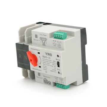 Автомат ввода резерва (АВР) двухполюсный YRQ2PC-125, 220V/125A на DIN-рейку для генераторов