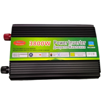 Преобразователь напряжения Wimpex WX-3800 3800W 24V UPS, модифицированная синусоида, зарядка АКБ 8А