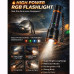 Фонарь YEMAO YM-G481 4LED(Red+Green+Blue+White), Li-Ion аккумулятор, ЗУ Type-C, zoom
