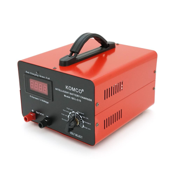 Зарядное устройство для аккумуляторов QCL-C15, AGM/LiFePO4, 15А,+ крокодилы, 290x247x157mm