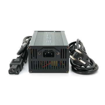 Зарядний пристрій для акумуляторів LiFePO4 48V(58,4V),16S,8A, 384 Вт, штекер Triangle plug (T-tipe/C13/IEC). 173x90x50mm. 1.5kg