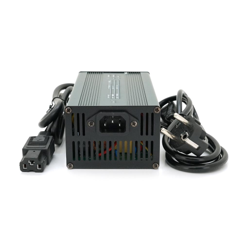 Зарядний пристрій для акумуляторів LiFePO4 48V(58,4V),16S,8A, 384 Вт, штекер Triangle plug (T-tipe/C13/IEC). 173x90x50mm. 1.5kg