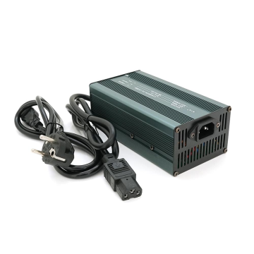 Зарядний пристрій для акумуляторів LiFePO4 48V(58,4V),16S,8A, 384 Вт, штекер Triangle plug (T-tipe/C13/IEC). 173x90x50mm. 1.5kg