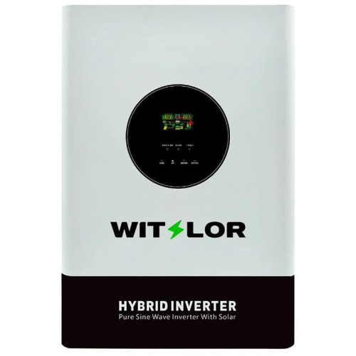 Гібридний інвертор WITSLOR HF11048-B, 1Ф-11kW, 48V, 200-400V, MPPT 90-500VDC, PV 500VDC, 19kg