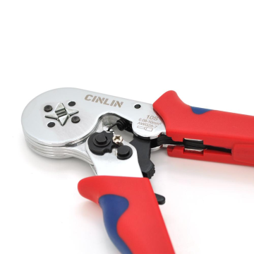 Кримпер CINLINELE HCS8 10SA для обтиску кабельного наконечника, red + набір кабельних наконечників (VE0508, VE7508, VE1008, VE1508, VE2508, VE4009, VE6102)
