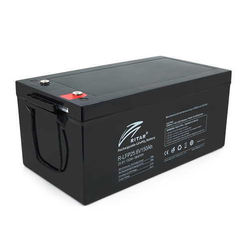 Акумуляторна батарея Ritar LiFePO4 25,6V 150Ah BMS765A@8S (522 х 268 х 219), 35kg Q1