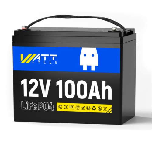 Акумуляторна батарея WattCycle LiFePO4 WT12V100AH10 12,8V 100Ah, 1,28kWh, BMS50A@4S, 6000 cycles, 260x168x209, 10.5kg
