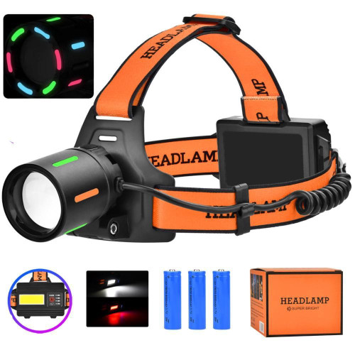 Ліхтар налобний NIGHT VISION FLUORESCENCE BL-T67-TG+COB(white+red), 3x18650, 1 режим, power bank, ЗУ Type-C, оптом Ліхтар налобний NIGHT VISION FLUORESCENCE BL-T67-TG+COB(white+red), 3x18650, 1 режим, power bank, ЗУ Type-C, оптом
