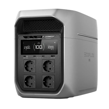 Портативна зарядна станція EcoFlow DELTA 3 Max Plus (LiFePO4 2048 Вт·ч), 4000 циклів, потужність 3000 Вт (пікова 6000 Вт), MPPT 500W, Wi-Fi, Bluetoot