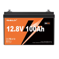 Акумуляторна батарея YEAGULCH LiFePO4 12,8V 100Ah 1280Wh, BMS-100A, (325 x 165 x 215) , M8, 10kg Q1