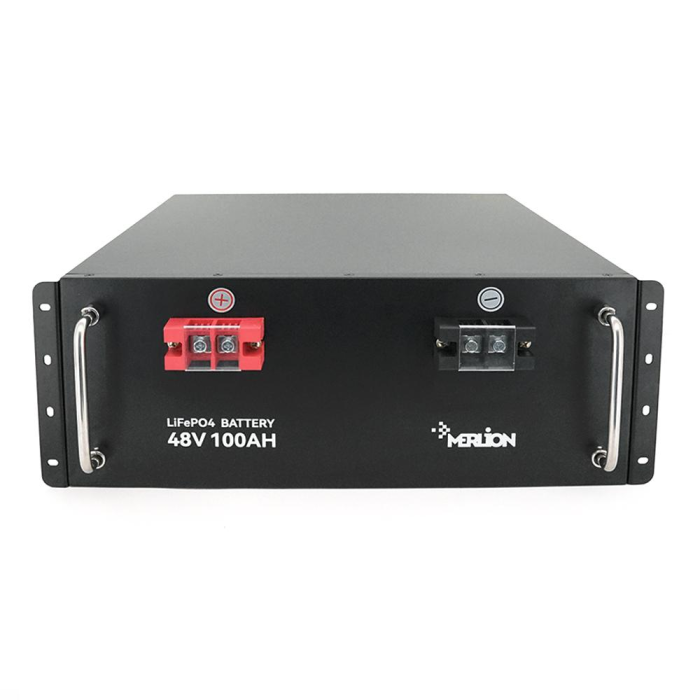 Літій-залізо-фосфатний акумулятор Merlion LiFePO4 48V 100AH для Solar, BMS-100A, (482х396х132), 37,5kg 5000 циклів Q1 Літій-залізо-фосфатний акумулятор Merlion LiFePO4 48V 100AH для Solar, BMS-100A, (482х396х132), 37,5kg 5000 циклів Q1