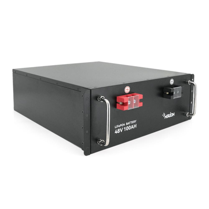 Літій-залізо-фосфатний акумулятор Merlion LiFePO4 48V 100AH для Solar, BMS-100A, (482х396х132), 37,5kg 5000 циклів Q1 Літій-залізо-фосфатний акумулятор Merlion LiFePO4 48V 100AH для Solar, BMS-100A, (482х396х132), 37,5kg 5000 циклів Q1