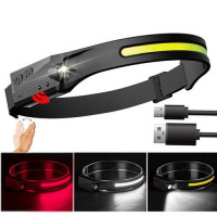 Ліхтар налобний BL-W689-1/5808А-LM+COB(white+red), Motion Sensor, Li-Ion акумулятор, ЗУ Type-C, Box оптом