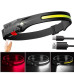 Ліхтар налобний BL-W689-1/5808А-LM+COB(white+red), Motion Sensor, Li-Ion акумулятор, ЗУ Type-C, Box оптом