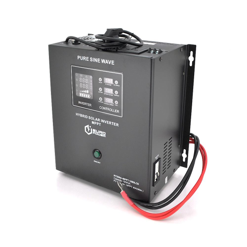 Гібридний інвертор Europower RTSWm-MPPT-1000LCD, 700W, 12V, струм заряду 10A, 140-275V, MPPT (20/40А, 15-75Vdc)